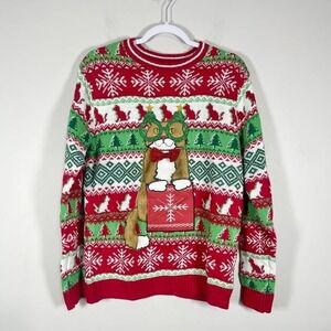 Blizzard Bay Cat Christmas Sweater Small Drink Holder Ugly Festive Catsmas Funny